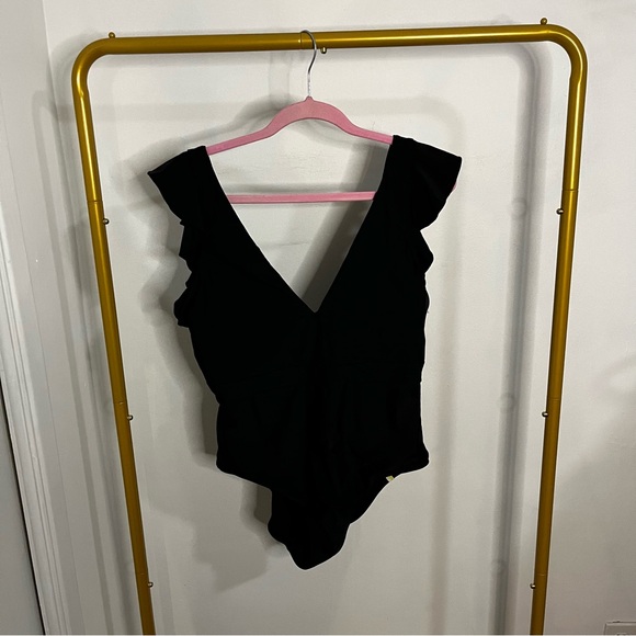 Summersalt Women's The Ruffle Backflip Swimsuit in Black Size 14 - Picture 5 of 12